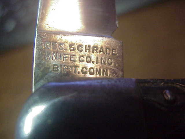 PRESTO Hawkbill Black wormgroove Vintage automatic knife