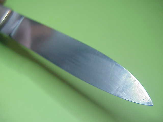 Hubertus SOLINGEN 11cm German Slimline Yellow Lever automatic knife