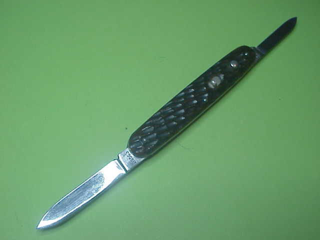 Remington R8063 Bone Double switchblade knife 1940s very nice