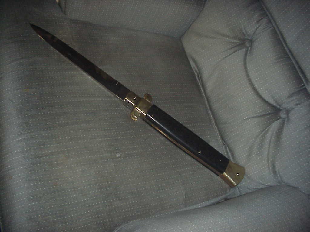 HUGE RENZO PASCOTTO 63cm Italian Display Picklock Bayonet blade automatic knife