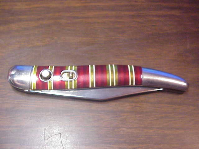 z Hammer Brand Toothpick Candy Stripe 1950s vintage switchblade JM90PBC