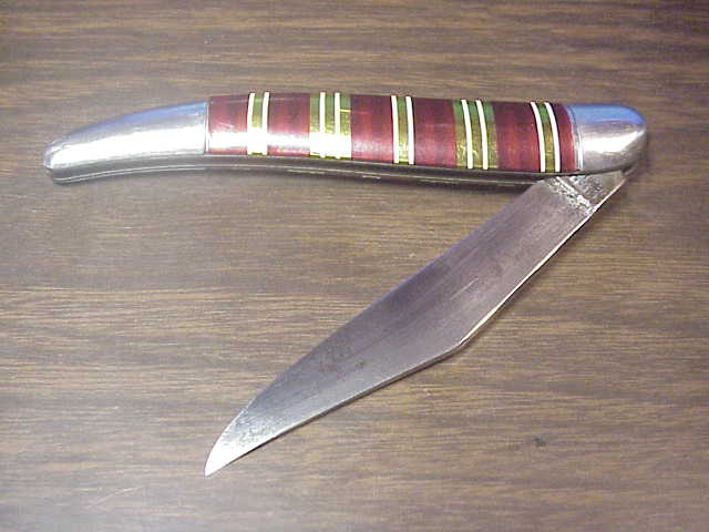 z Hammer Brand Toothpick Candy Stripe 1950s vintage switchblade JM90PBC