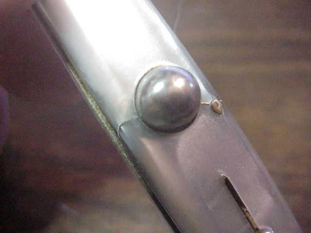INOX 20cm Italian Birds head Humpback Pearlex vintage automatic knife
