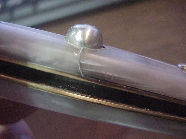 INOX 20cm Italian Birds head Humpback Pearlex vintage automatic knife
