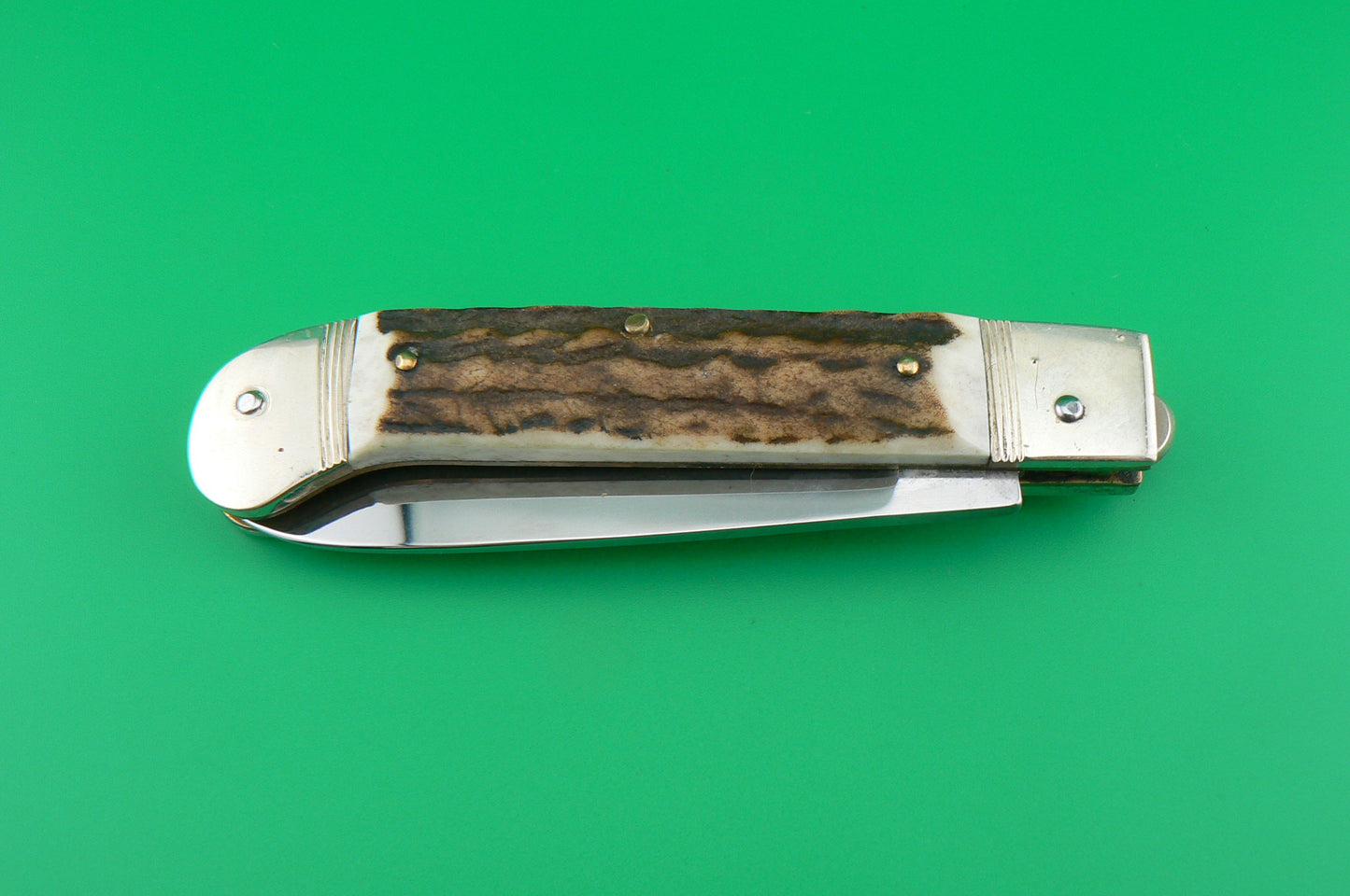 Hubertus SOLINGEN 10cm (closed) German Guardian style Stag automatic knife