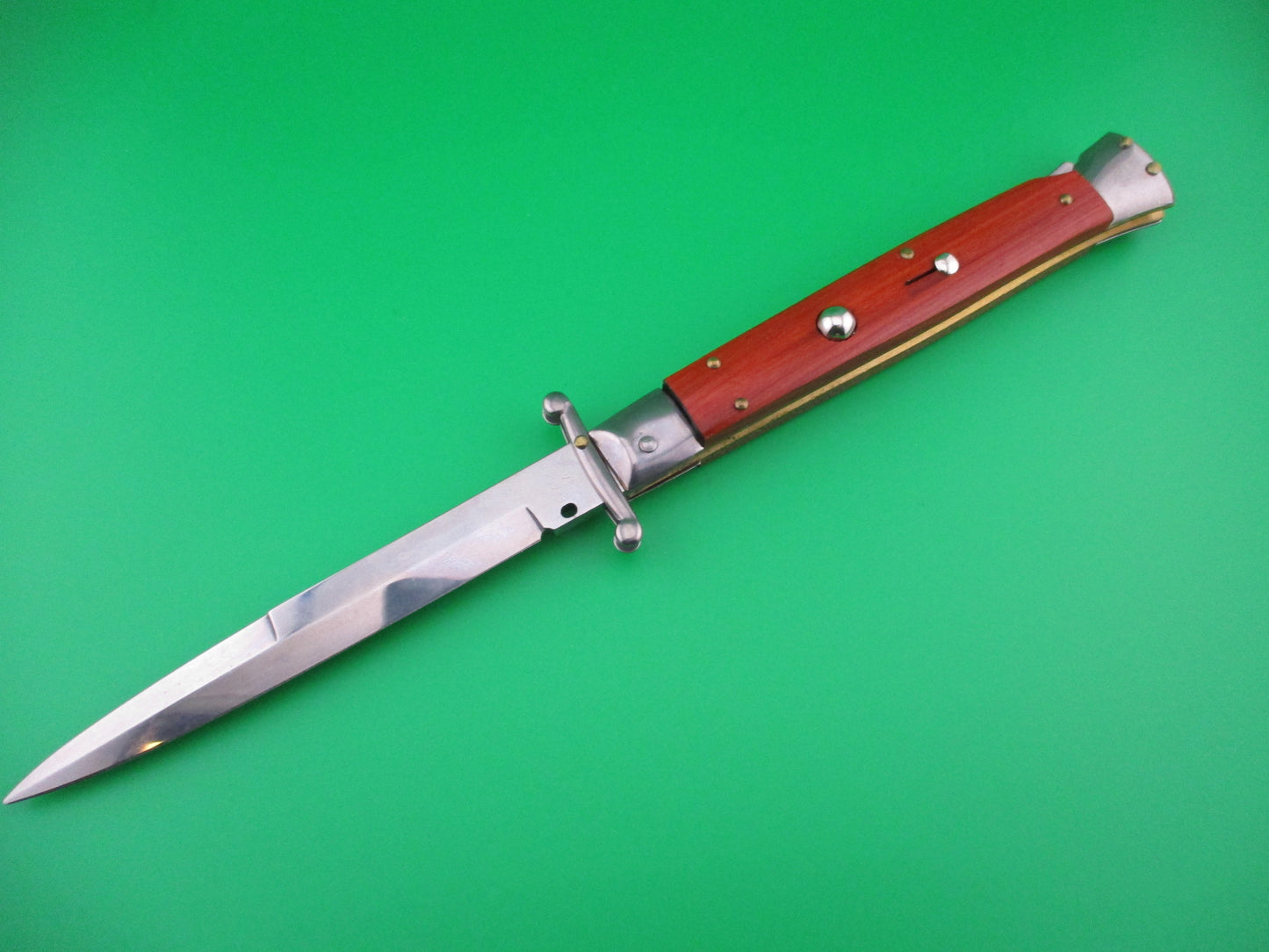 FRANK B ITALY 28cm Italian Swing Guard Rosewood Automatic knife