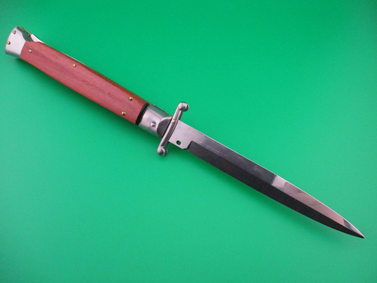 FRANK B ITALY 28cm Italian Swing Guard Rosewood Automatic knife