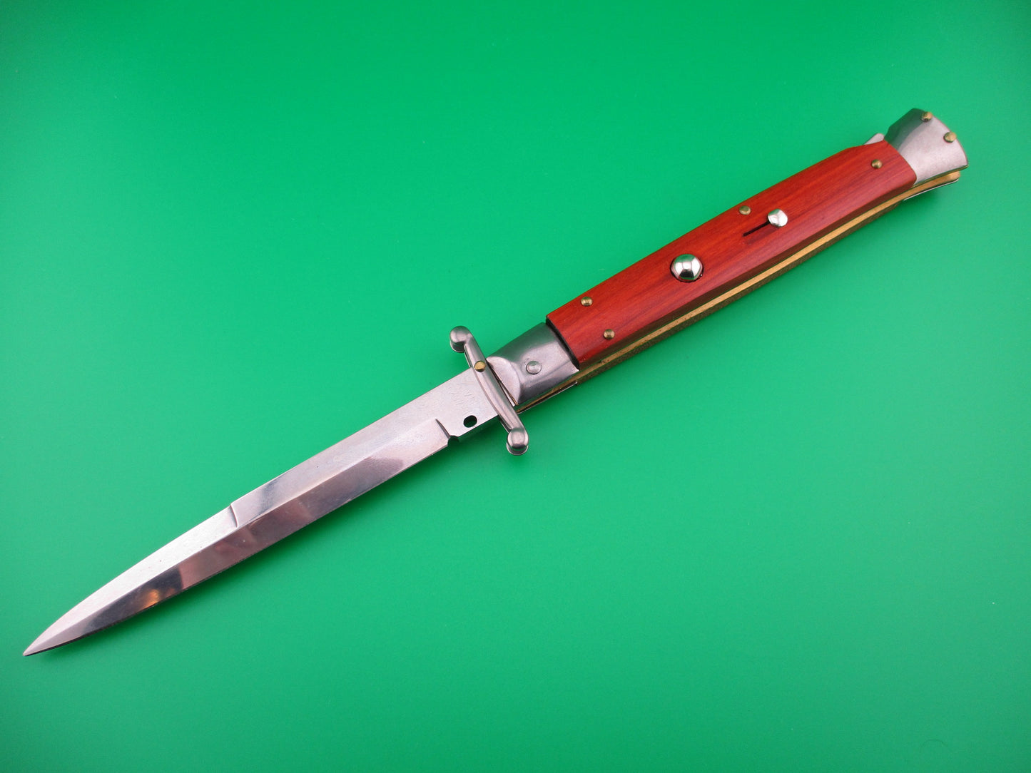 FRANK B ITALY 28cm Italian Swing Guard Rosewood Automatic knife