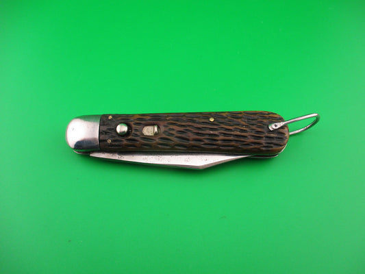 SCHRADE CUT CO M2 Bone WWII Paratrooper Military issue switchblade knife