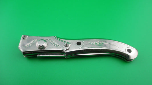 RPK 21cm Vintage Russian Prison Knife All metal engraved switchblade