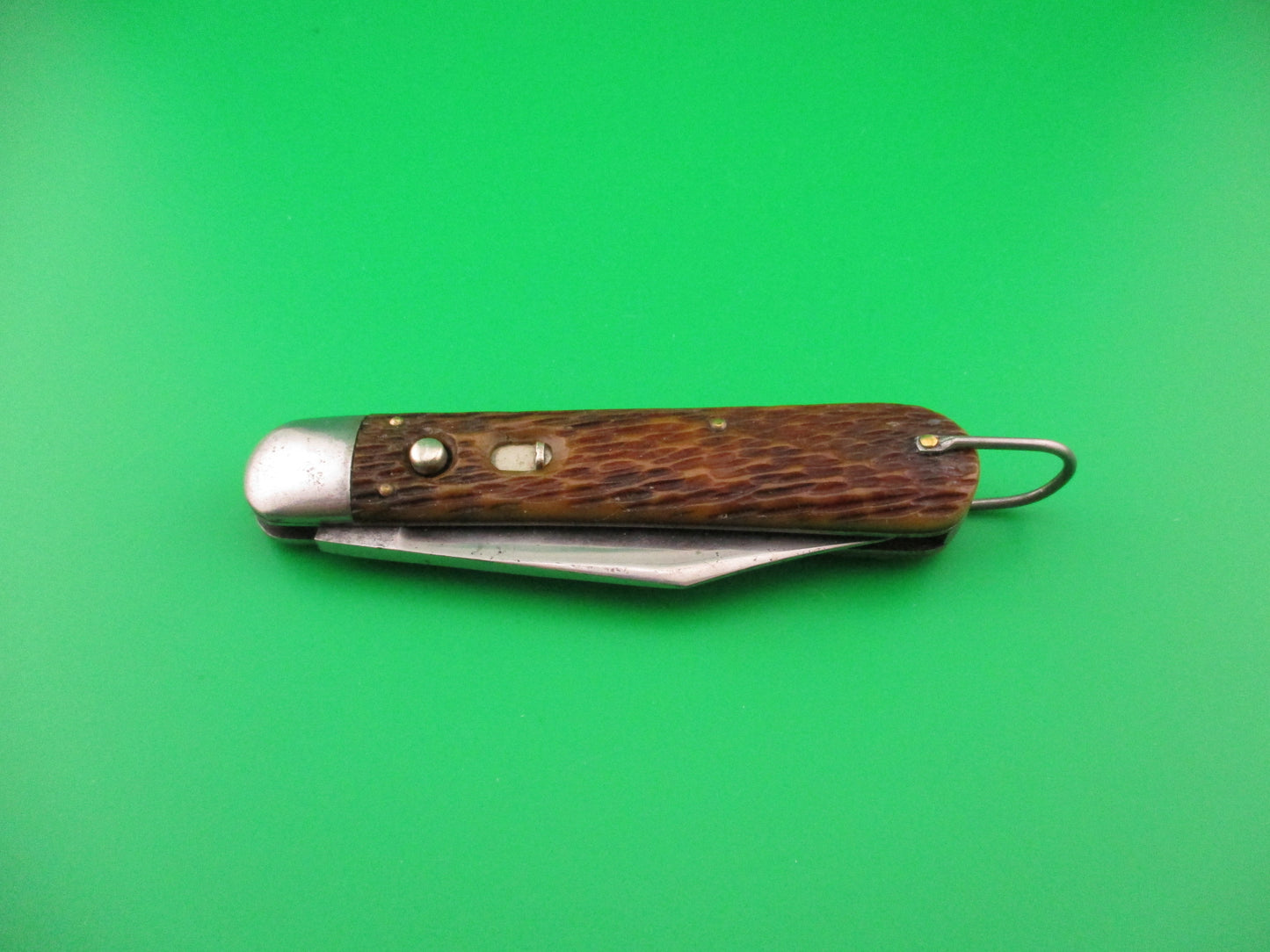 SCHRADE CUT CO M2 Bone WWII Paratrooper Military issue switchblade knife