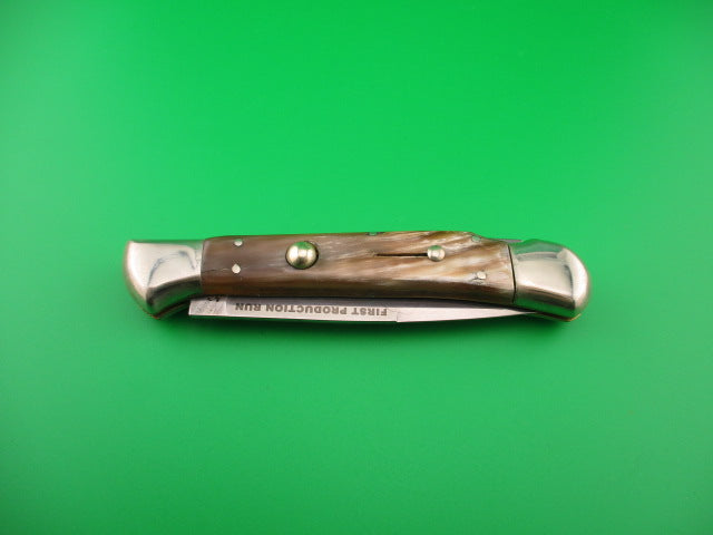 AROSA MANIAGO ITALY 24cm Italian DM Horn Lockback automatic knife