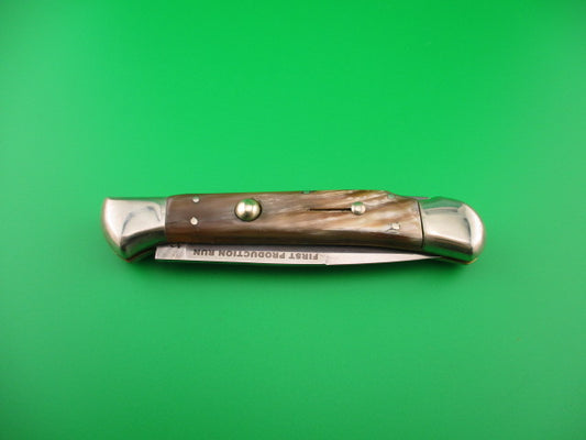 AROSA MANIAGO ITALY 24cm Italian DM Horn Lockback automatic knife