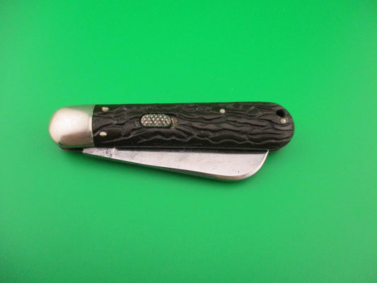 Flylock Scout Hawkbill Black Wormgroove switchblade knife etched blade