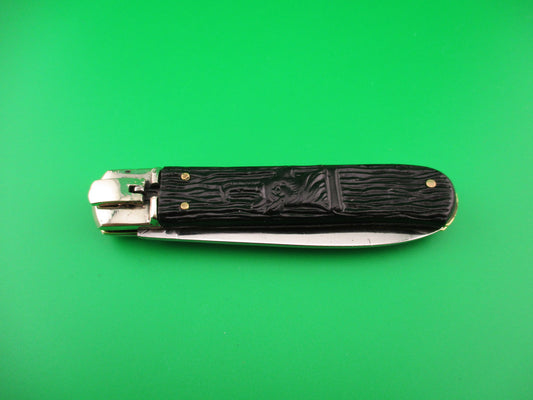 IHER INOX SPAIN 20cm Spanish Lever Chamois Antelope automatic knife