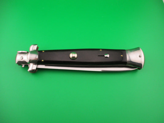 Rostfrei 38cm (15 inch) Italian Black Stiletto Swivel bolster automatic knife