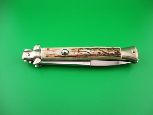 Walts LATAMA (Cat) 28cm Italian stiletto Bayonet Blade Stag switchblade knife