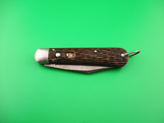 SCHRADE CUT CO M2 Bone WWII Paratrooper Military issue switchblade knife