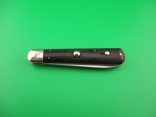 Rostfrei 20cm Italian Ebony Cigar Slip joint 1970s vintage NOS switchblade jack knife