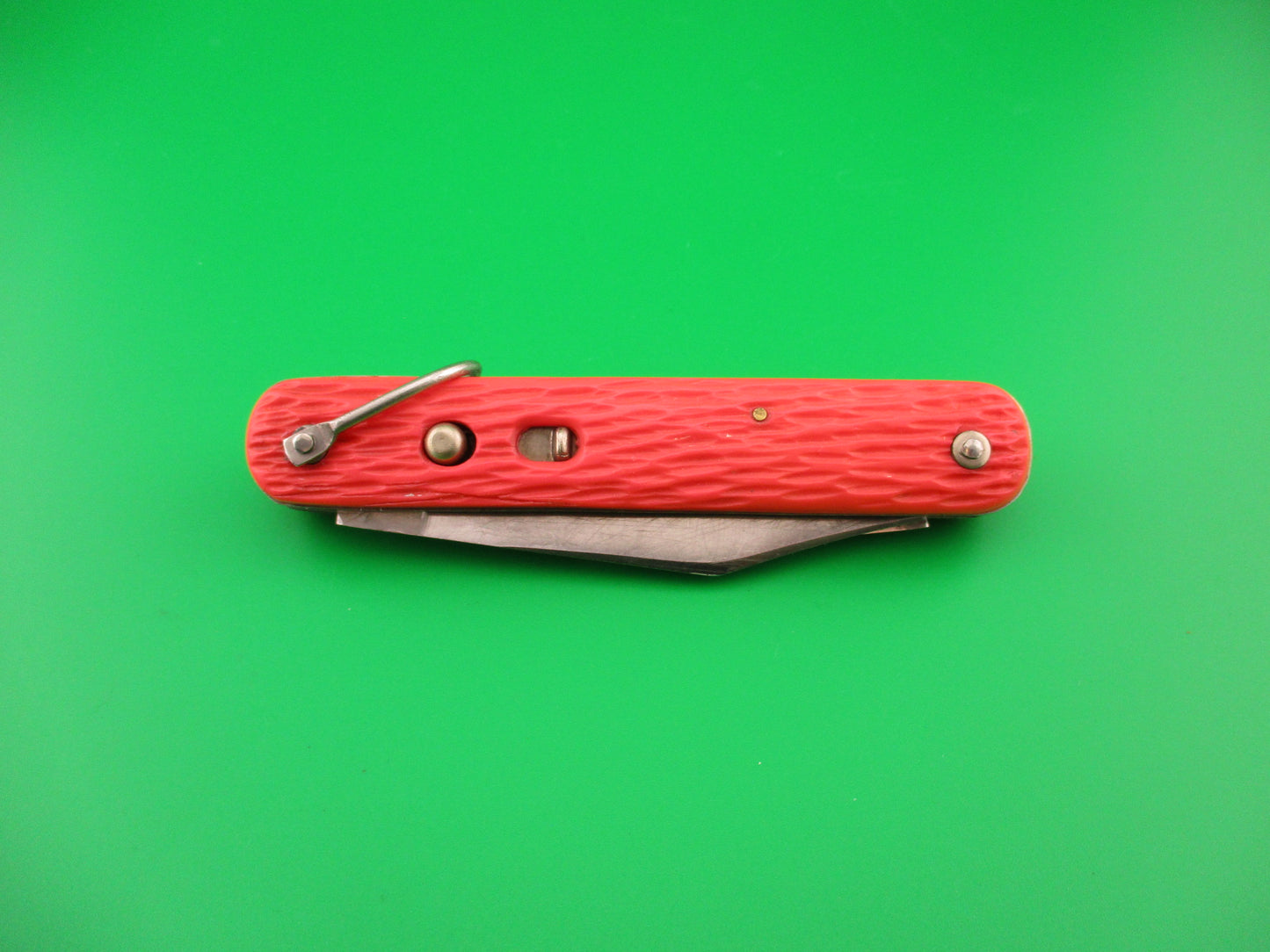 Schrade Walden MC1 Orange military paratrooper switchblade knife used by NASA