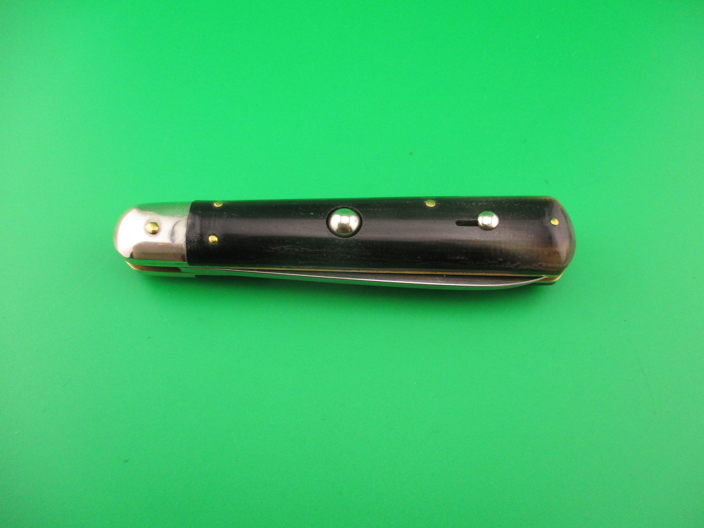 Rostfrei 20cm Italian Horn Cigar Slip joint 1970s vintage NOS switchblade jack knife