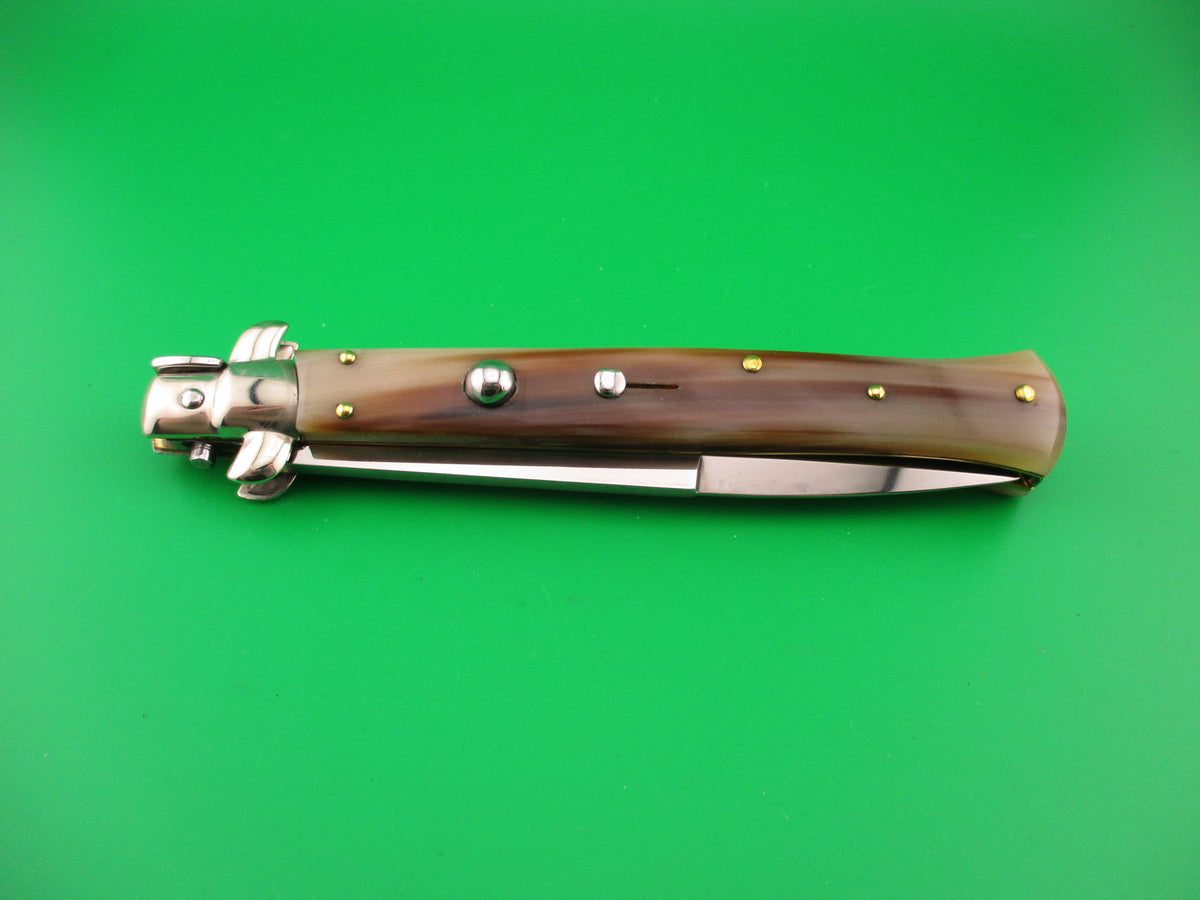 Frank B Italy 28cm Italian Fantail Swivel bolster Light horn automatic knife