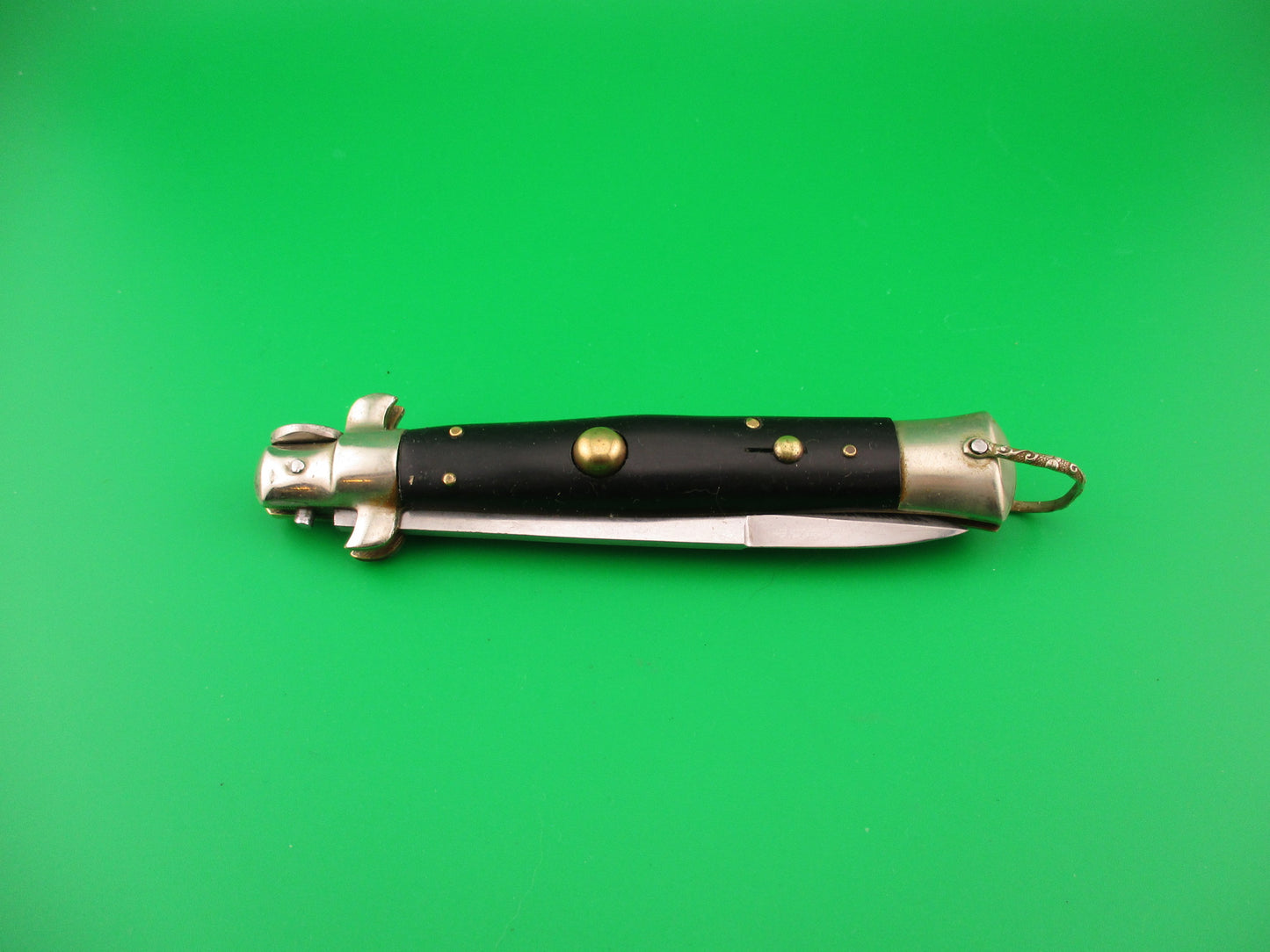 STAINLESS STEEL 23cm Japanese Picklock Vintage Black automatic knife