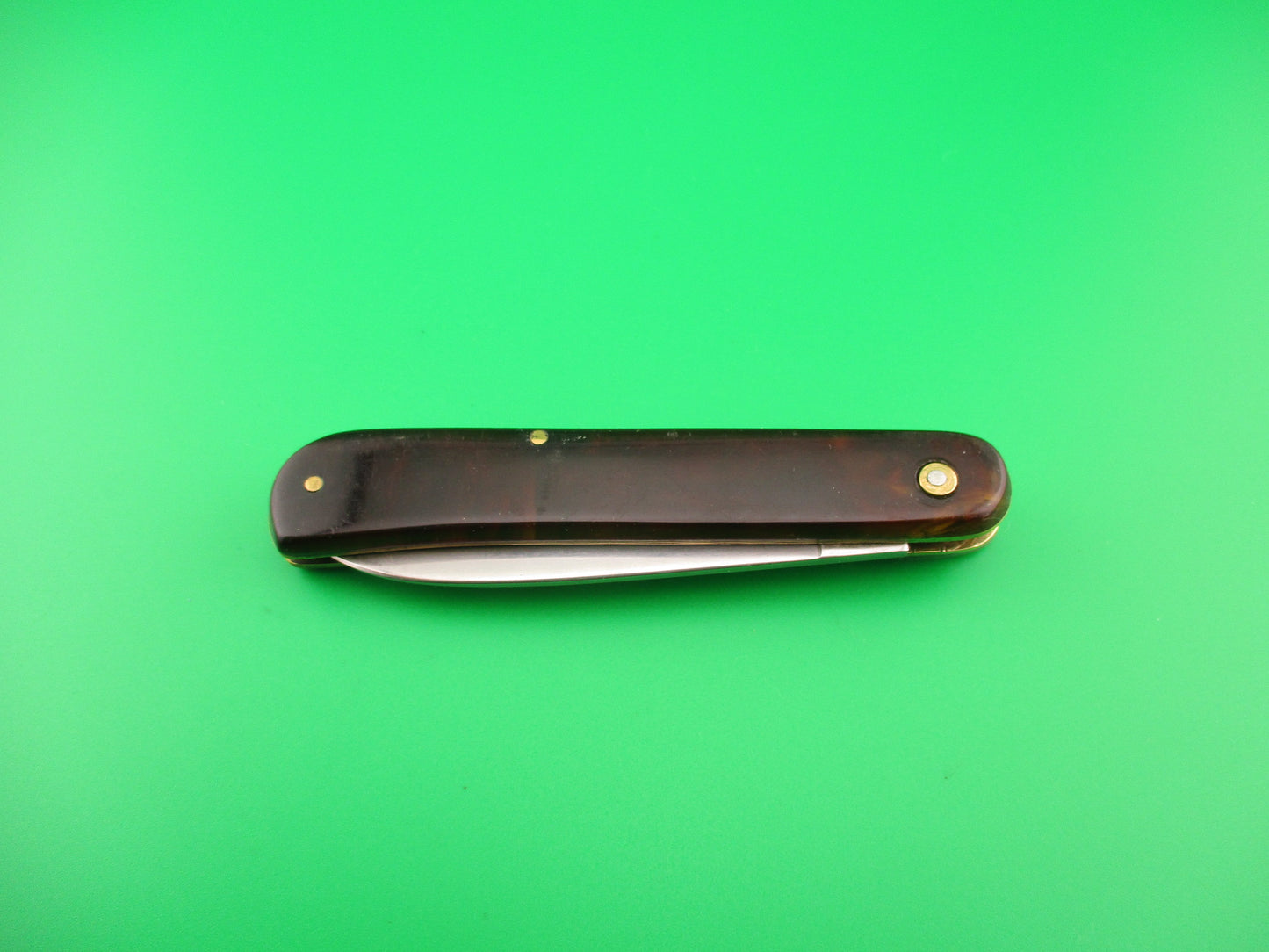 Bonsa SOLINGEN GERMANY 18cm German Lever Shadow Tortoise vintage automatic knife