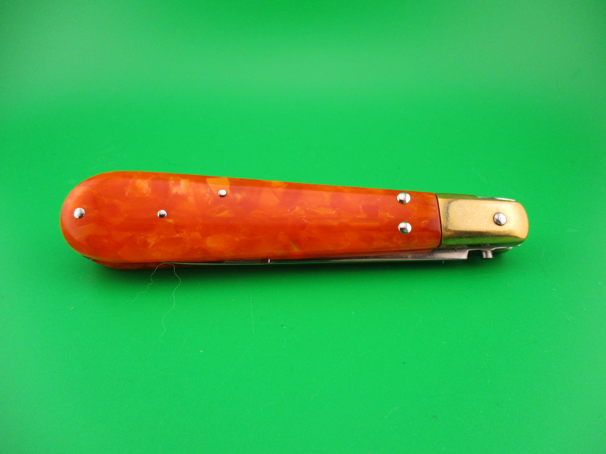 Italy 22cm Italian Swivel bolster Customized "Orange Madness" automatic knife Slo Joe