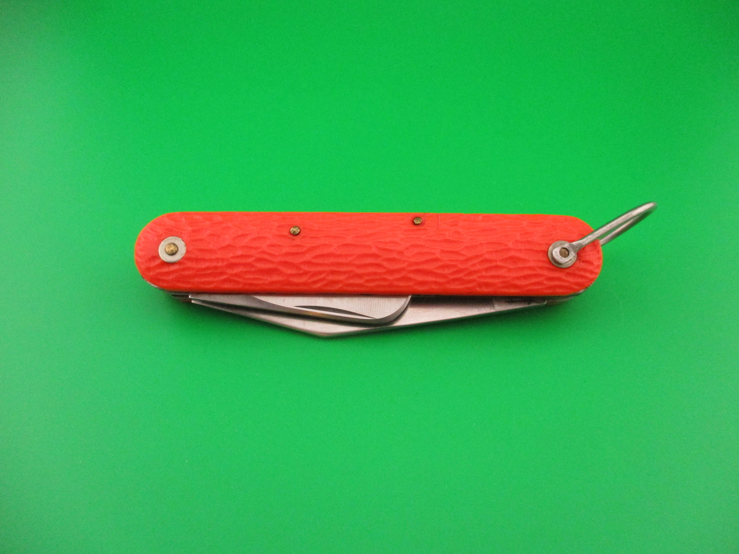 z CAMILLUS vintage MC1 Orange paratrooper automatic knife with hook blade