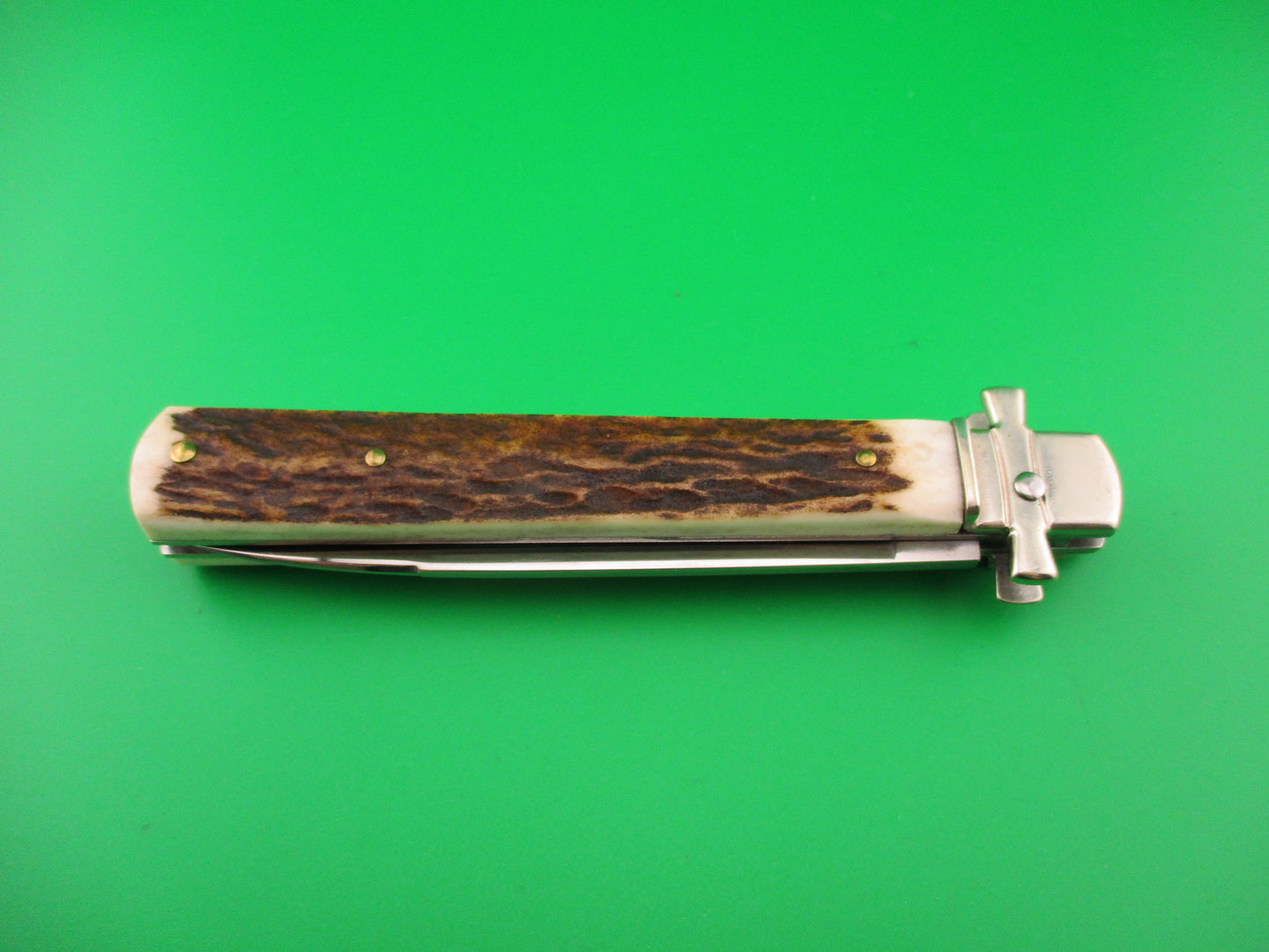 AGA CAMPOLIN Dominus 23cm Stag Lever automatic knife