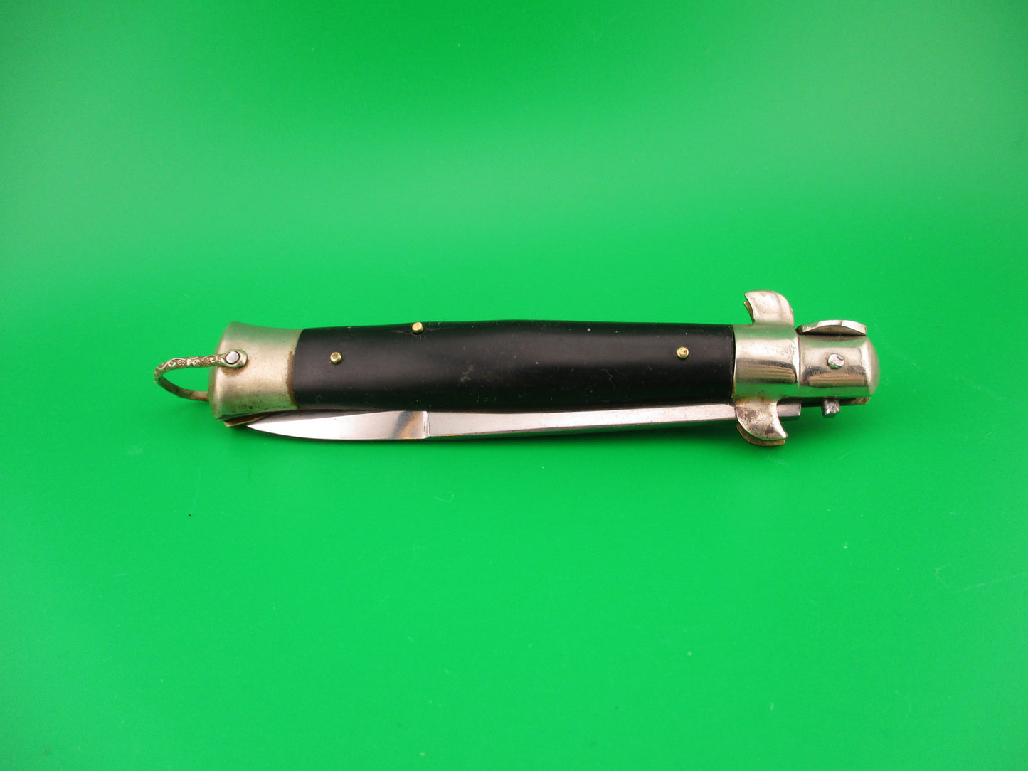 STAINLESS STEEL 23cm Japanese Picklock Vintage Black automatic knife