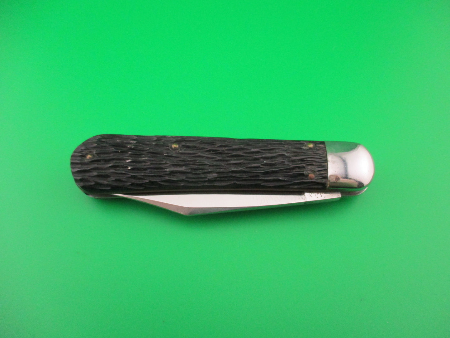 SCHRADE WALDEN NY #155 Scout Black Stagged vintage automatic knife