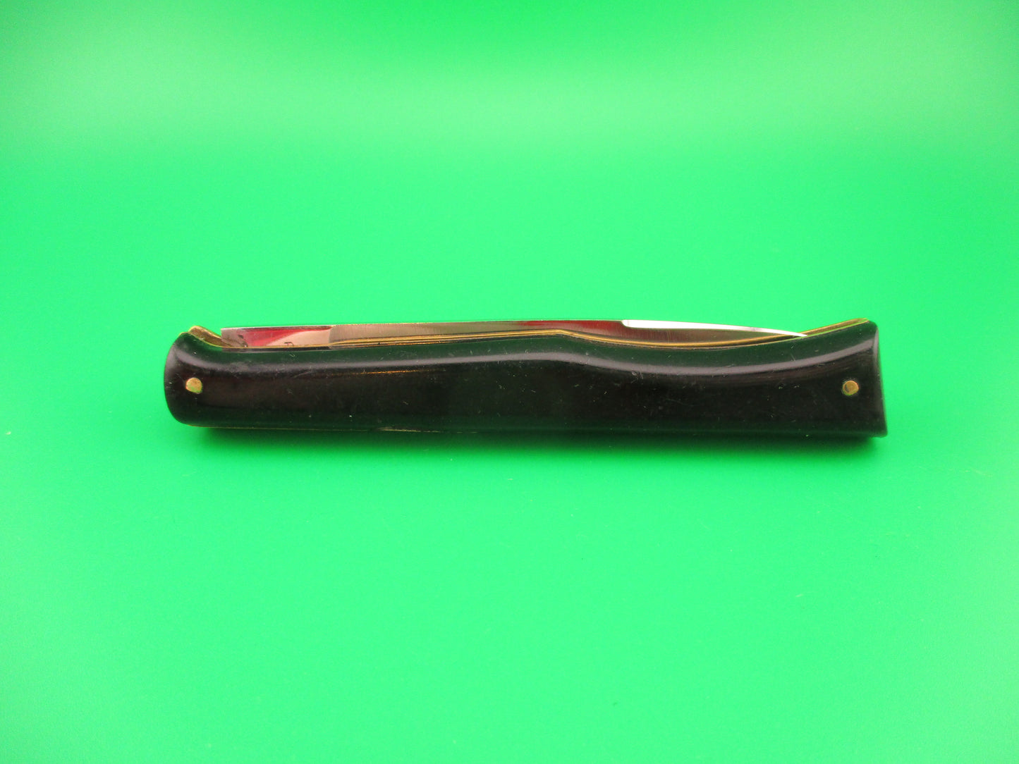 z Ackermannchen ROSTFREI 21cm Italian Rectangle button lockback automatic knife
