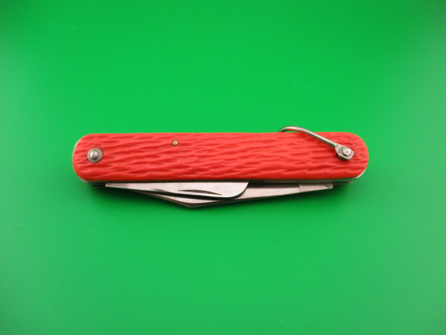 Schrade Walden MC1 Orange military paratrooper switchblade knife used by NASA