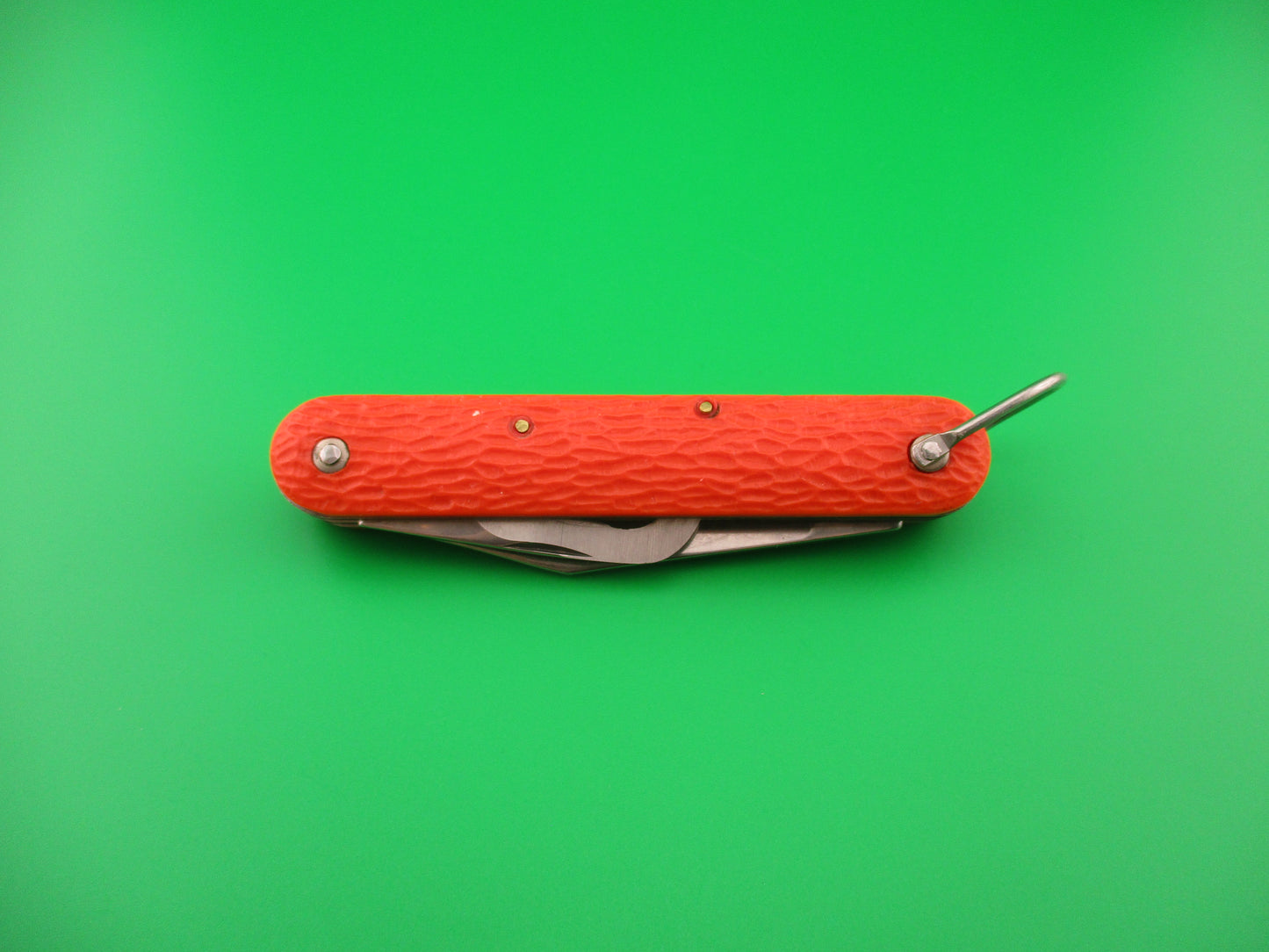 CAMILLUS vintage MC1 Orange paratrooper automatic knife with hook blade