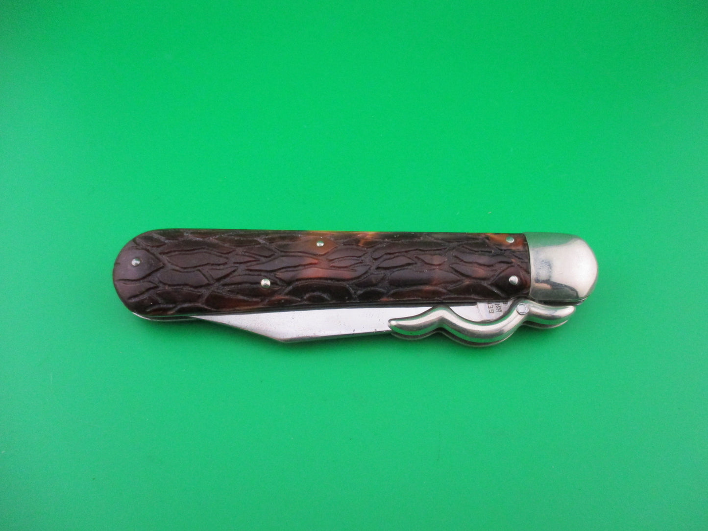PRESTO Lazy W Folding Guard Hunter Wormgroove switchblade knife USA