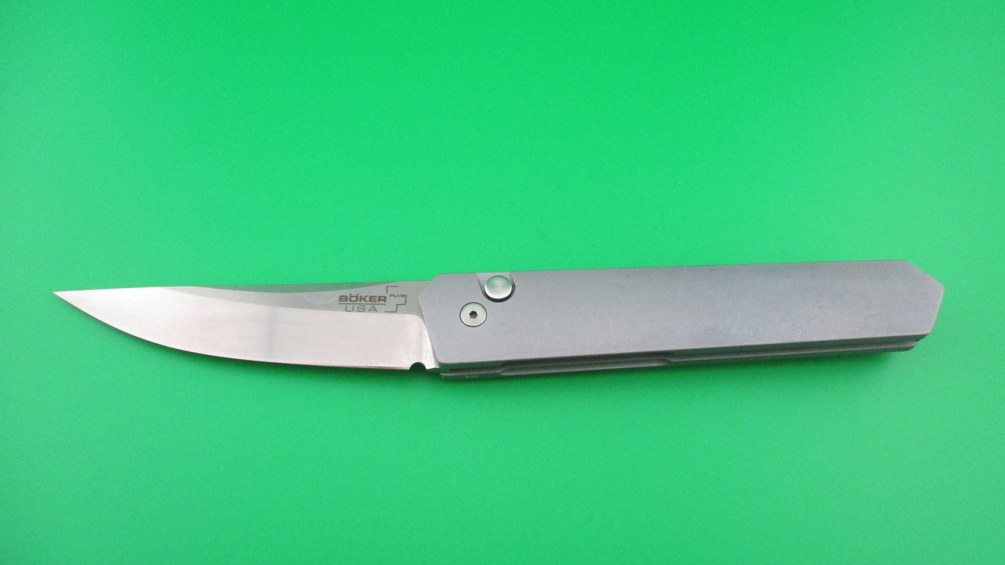 PROTECH BOKER BURNLEY 8 3/8 inch Gray automatic knife