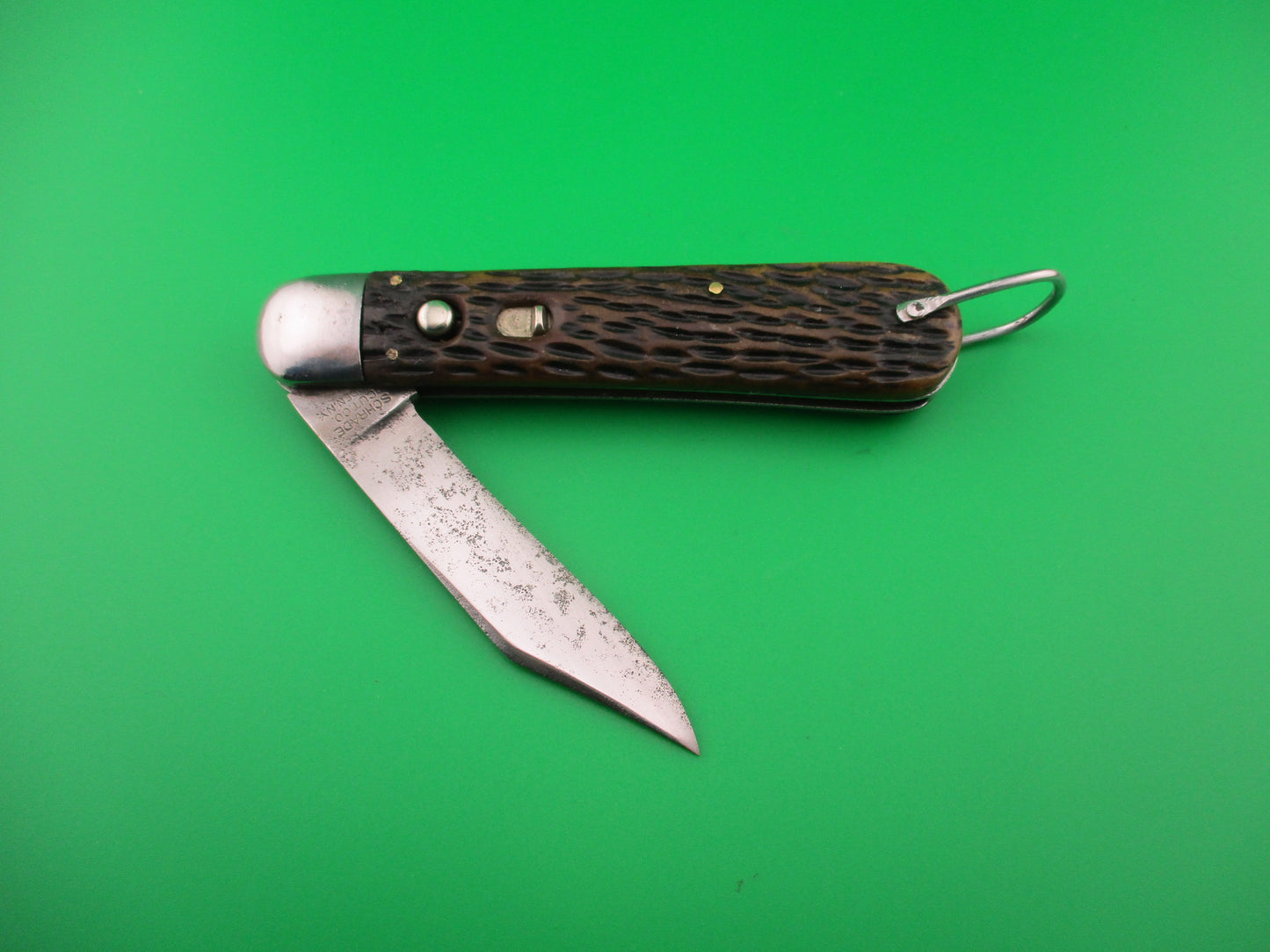 SCHRADE CUT CO M2 Bone WWII Paratrooper Military issue switchblade knife