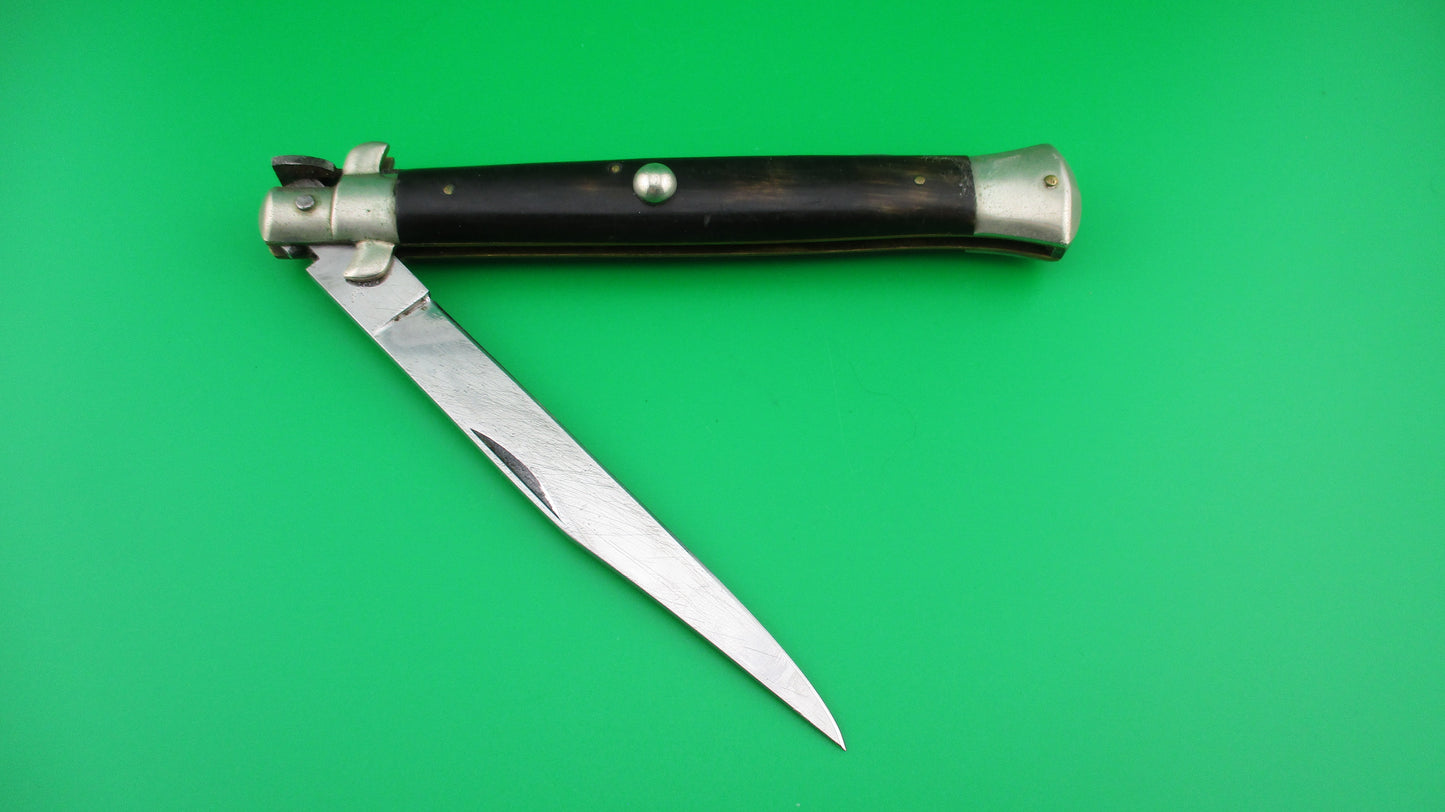 Stainless Steel ITALY 28cm Italian FALSE BUTTON humpback lockback Vintage manual knife