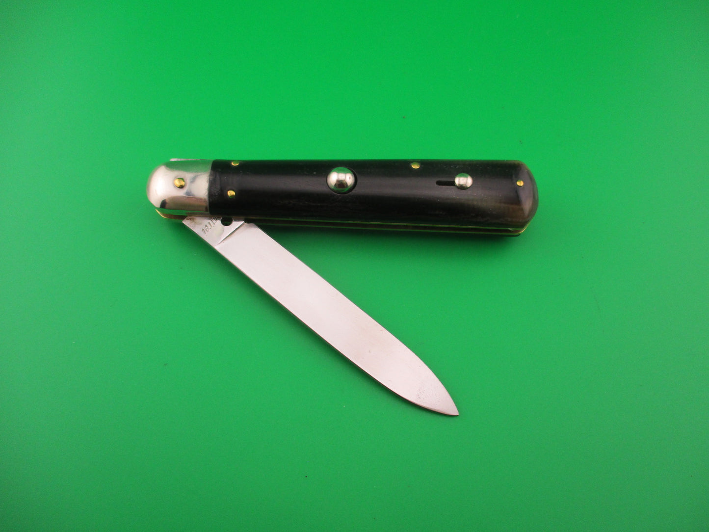 Rostfrei 20cm Italian Horn Cigar Slip joint 1970s vintage NOS switchblade jack knife