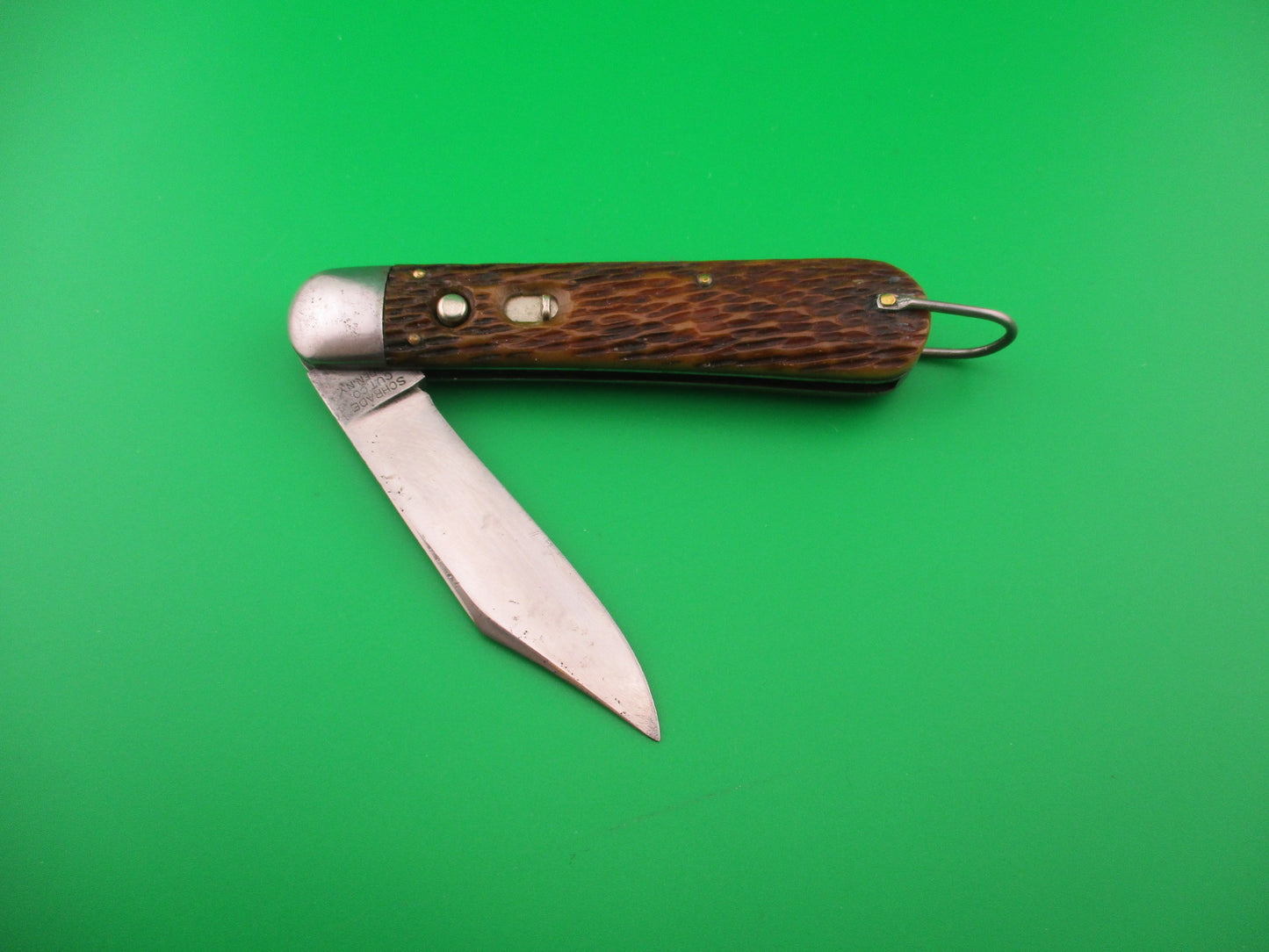 SCHRADE CUT CO M2 Bone WWII Paratrooper Military issue switchblade knife
