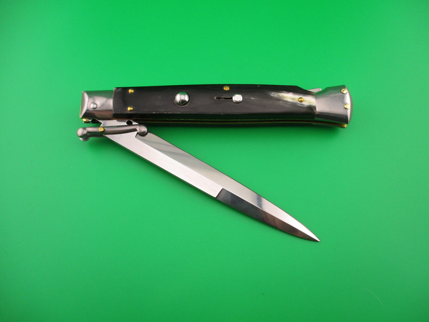 FRANK B ITALY 28cm Italian Swing Guard Brazilian horn automatic knife
