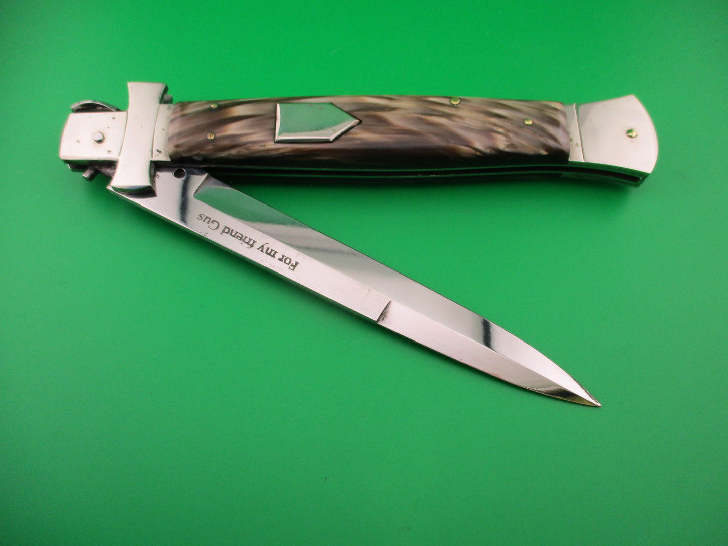 Renzo Pascotto DANUVIUS #1 40cm Italian Maltese Guard Picklock Shield button switchblade
