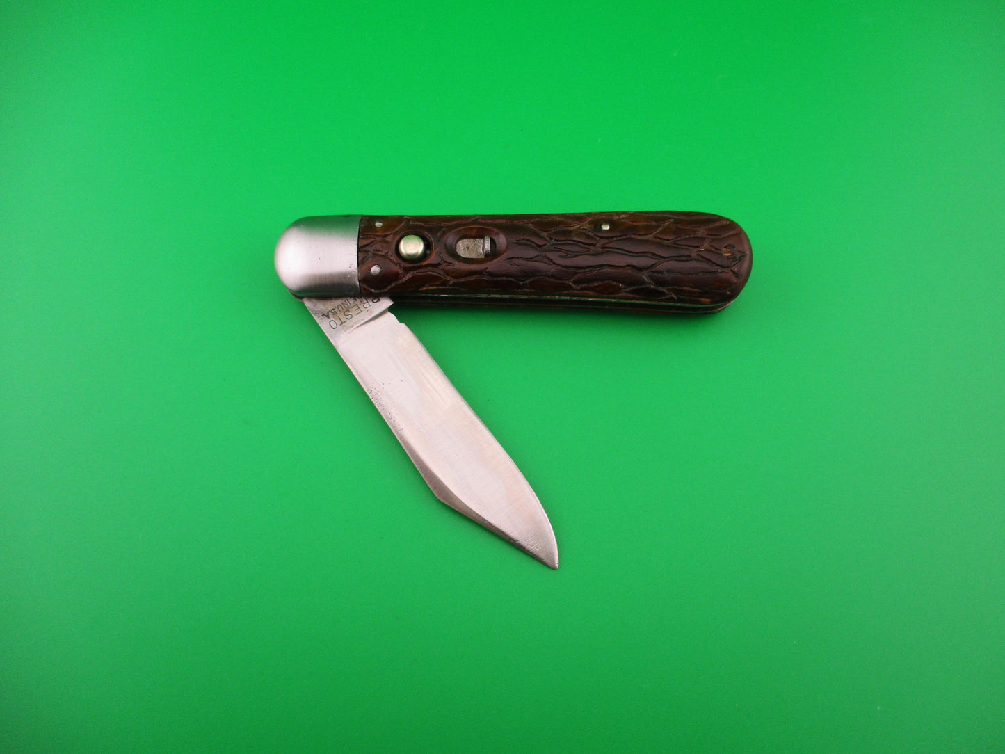 PRESTO Scout Brain Wormgroove model 1000 Vintage 1940s automatic knife