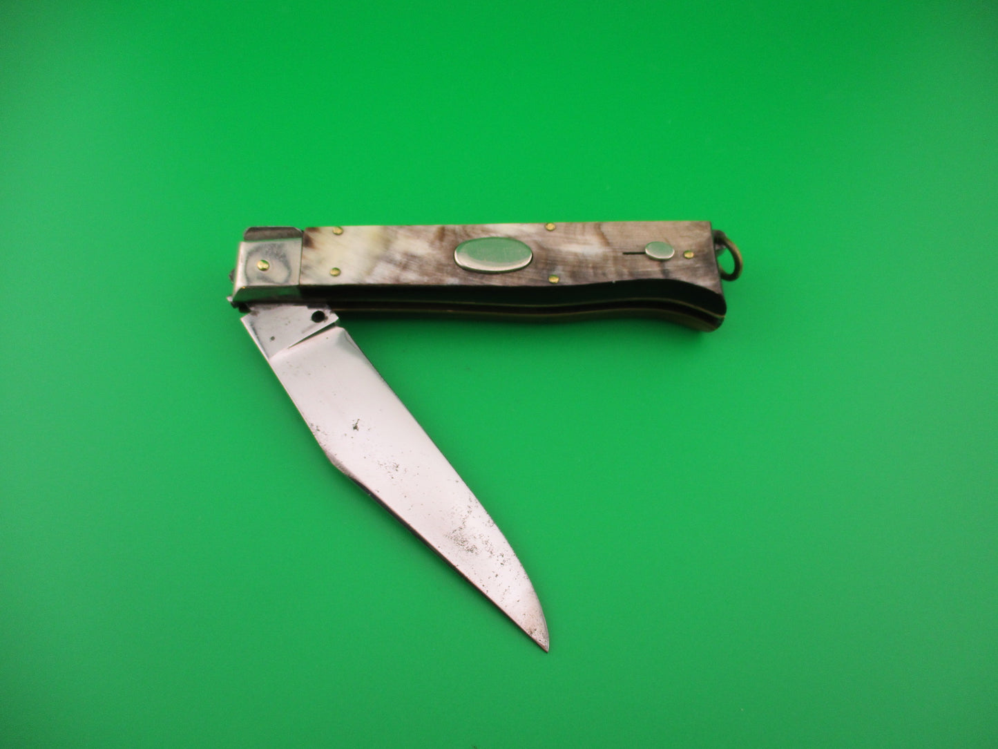 Vintage 22cm Italian Picklock Oval button Camper vintage 1950s automatic knife