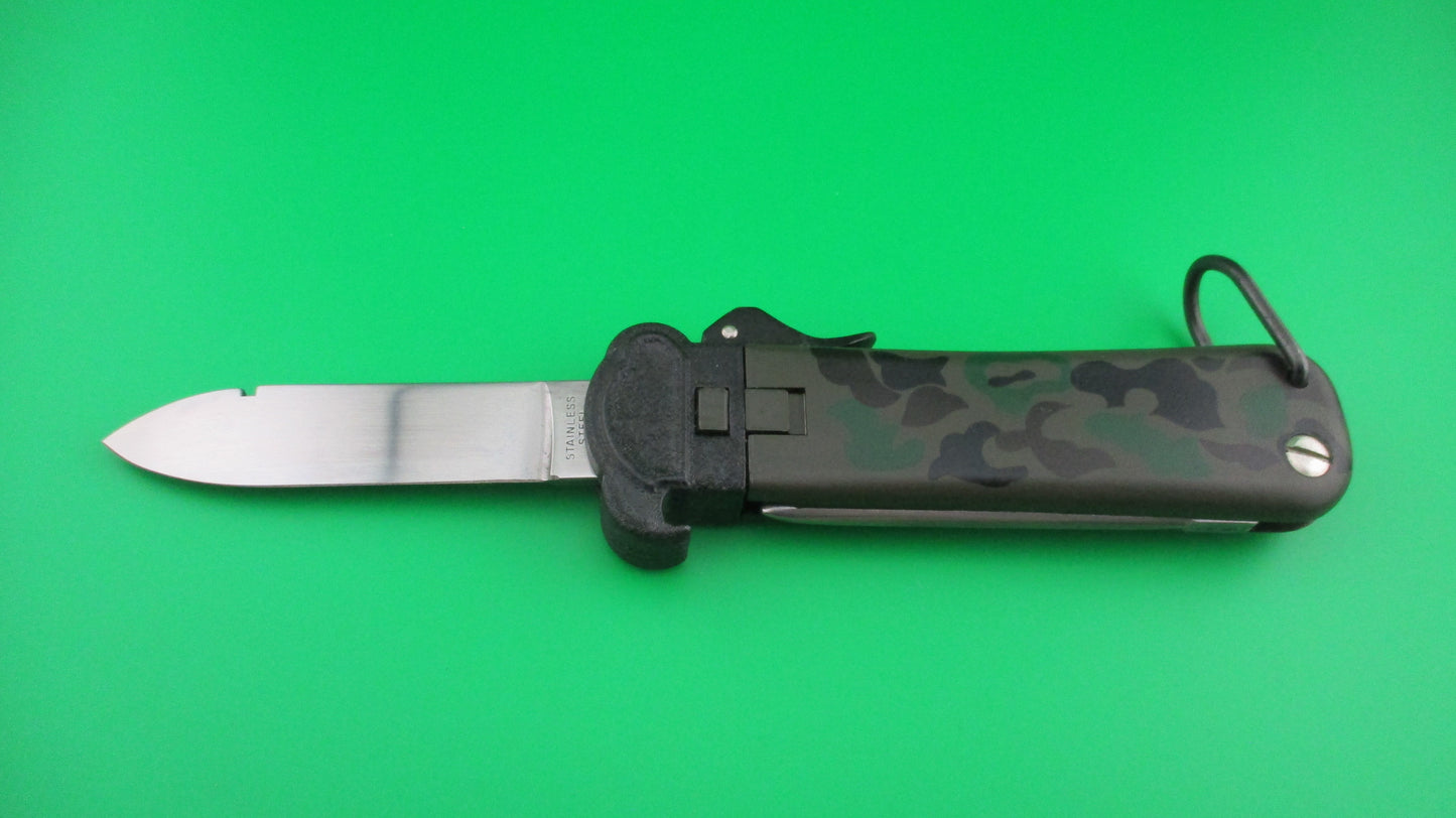 STAINLESS STEEL 22cm German Gravity knife Reproduction Camouflage knife