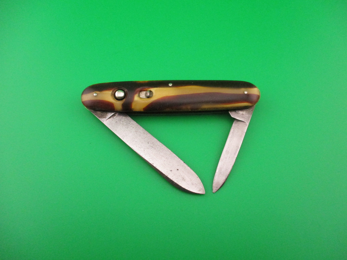 SCHRADE CUT CO Large 3 3/4" double Spear Butter & Molasses automatic knife