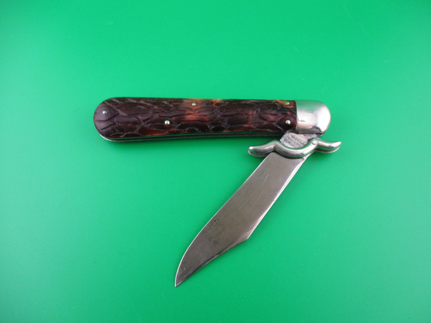 PRESTO Lazy W Folding Guard Hunter Wormgroove switchblade knife USA