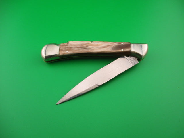 AROSA MANIAGO ITALY 24cm Italian DM Horn Lockback automatic knife